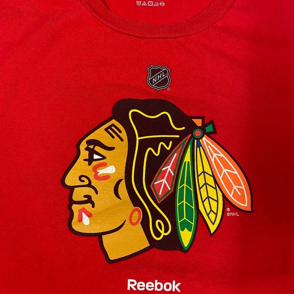 Chicago Blackhawks Reebok NHL Red Logo T-Shirt #50 Corey Crawford 2XL - Picture 2 of 8